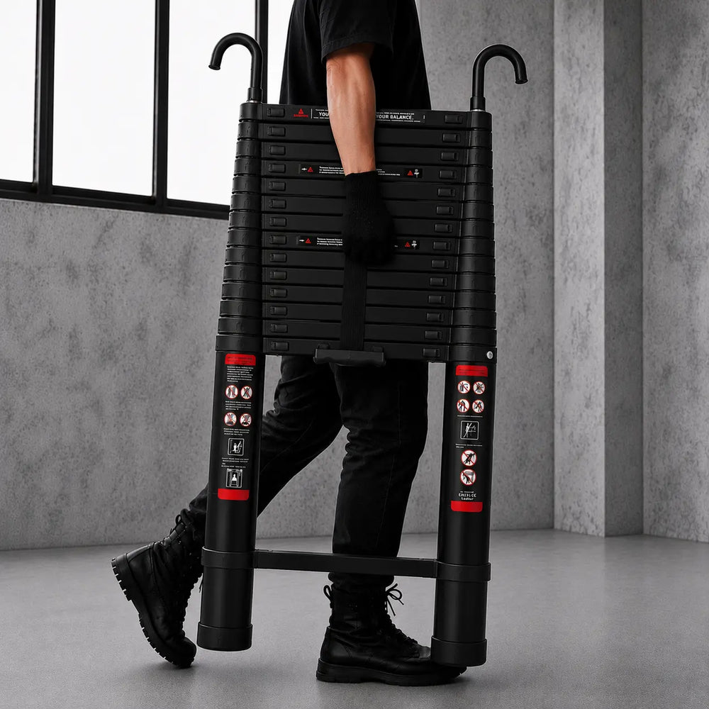 Échelle Télescopique 6,2m Noire Pro — photo 5
