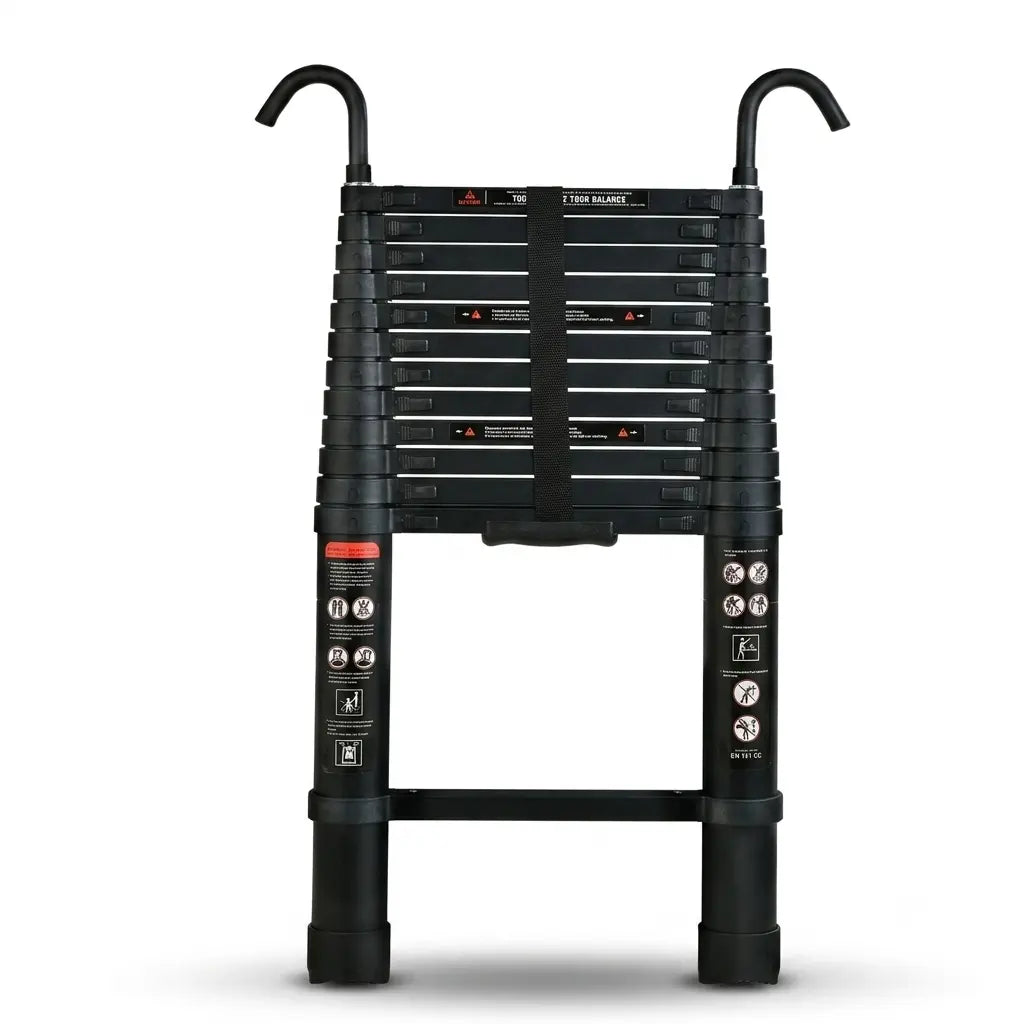 Échelle Télescopique 3,8m Noire Pro