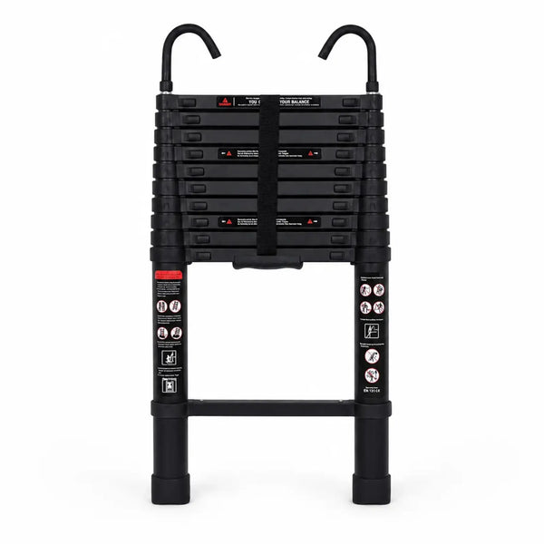 Échelle Télescopique 3,2m noir Pro